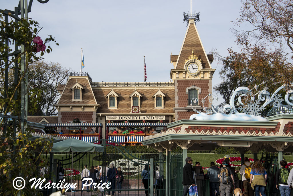Entrance to Disneyland Park, Anaheim, CA