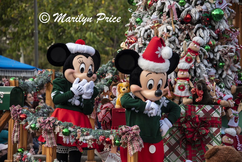 Minnie and Mickey, Parade on Main Street, Disneyland Park, Anaheim, CA