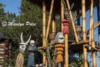 Outside the Enchanted Tiki Room, Adventureland, Disneyland Park, Anaheim, CA
