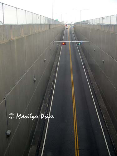 Approach to the first tunnel, Chesapeake Bay Bridge-Tunnel, VA