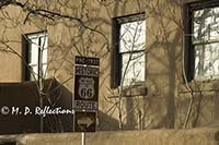 Historic Route 66 sign, Santa Fe, NM