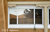 Reflected cross, Santa Fe, NM