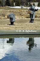 Leapfrog statue, Denver Botanical Gardens, Denver, CO