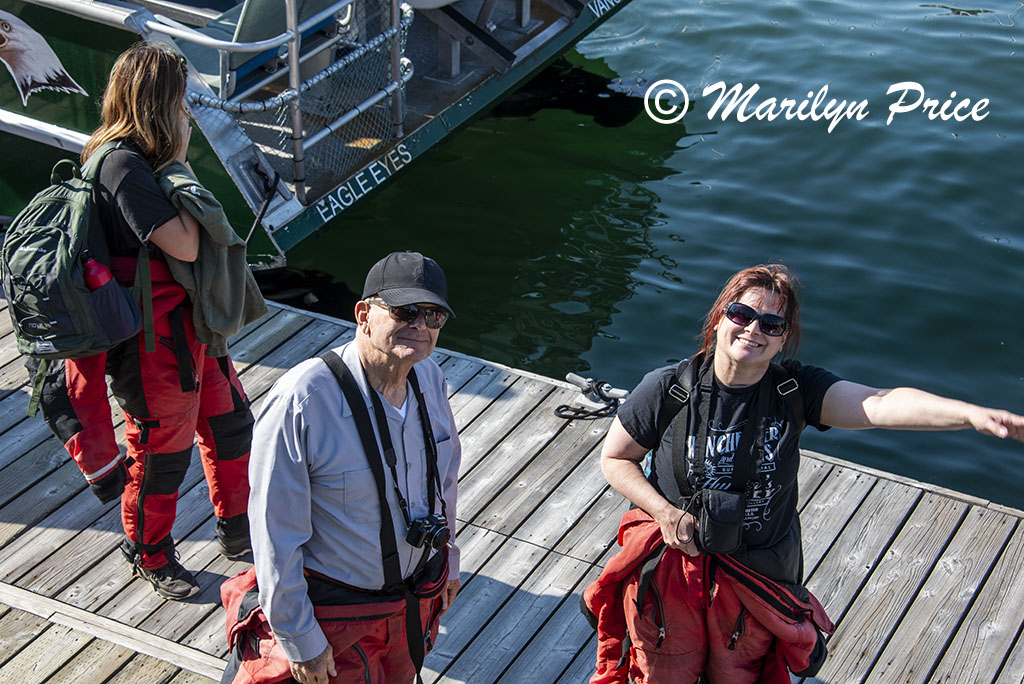 Carl and Kelly come ashore, Vancouver, BC, Canada