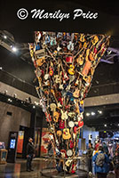 Pillar of guitars, Museum of Pop Culture (MoPOP), Seattle, WA