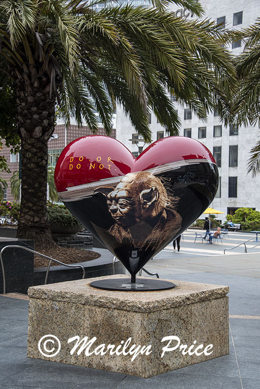 Decorated light post, San Francisco, CA