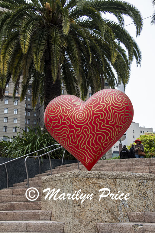 Decorated light post, San Francisco, CA