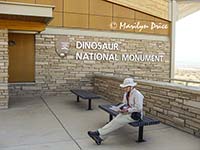 Marilyn at the Visitor's Center, Dinosaur National Monument, CO