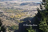 Eldorado Springs, CO, and the entrance to Eldorado Canyon from Rattlesnake Gulch Trail, Eldorado Canyon State Park, CO