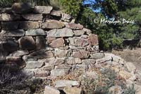 Retaining wall at the site of the Crags Hotel, Rattlesnake Gulch Trail, Eldorado Canyon State Park, CO