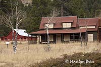 Ranch house and barn at DeLonde homestead, Caribou Ranch Open Space, CO