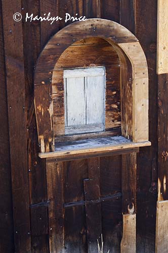 Bunkhouse window, Blue Bird Mine, Caribou Ranch Open Space, CO