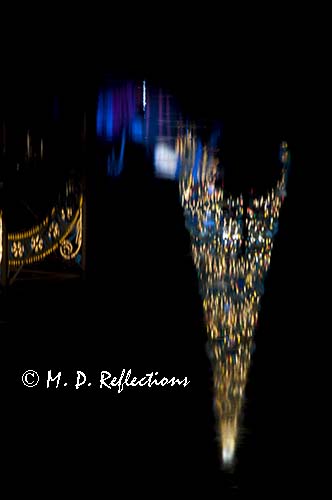 Christmas tree and decorations, EPCOT, Orlando, FL
