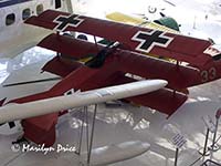 Replica triplane painted to simulate the Red Baron's Fokker, Fantasy of Flight, FL