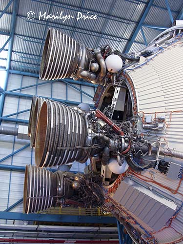 Engines of a Saturn V rocket, Kennedy Space Center, FL