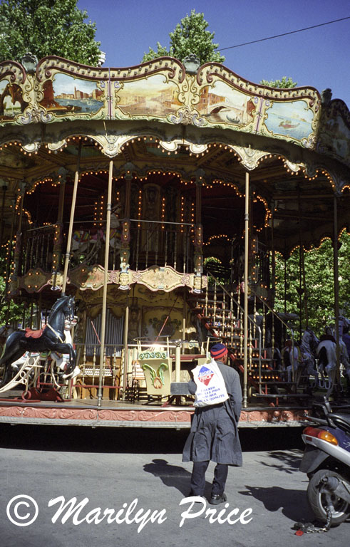 Double decker carousel, Marseilles, France