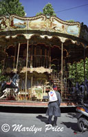 Double decker carousel, Marseilles, France