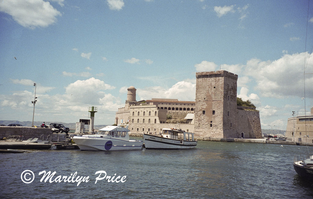 One of the forts guarding the entrance to the harbor, Marseilles, France