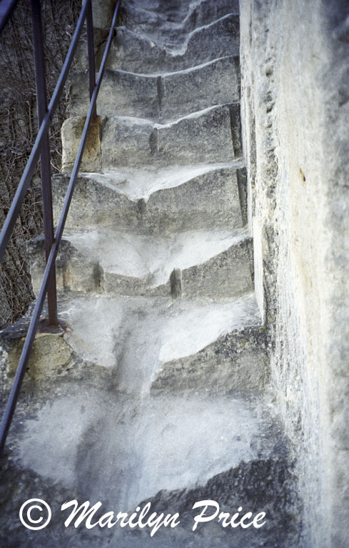 Very worn steps, Les Baux, France