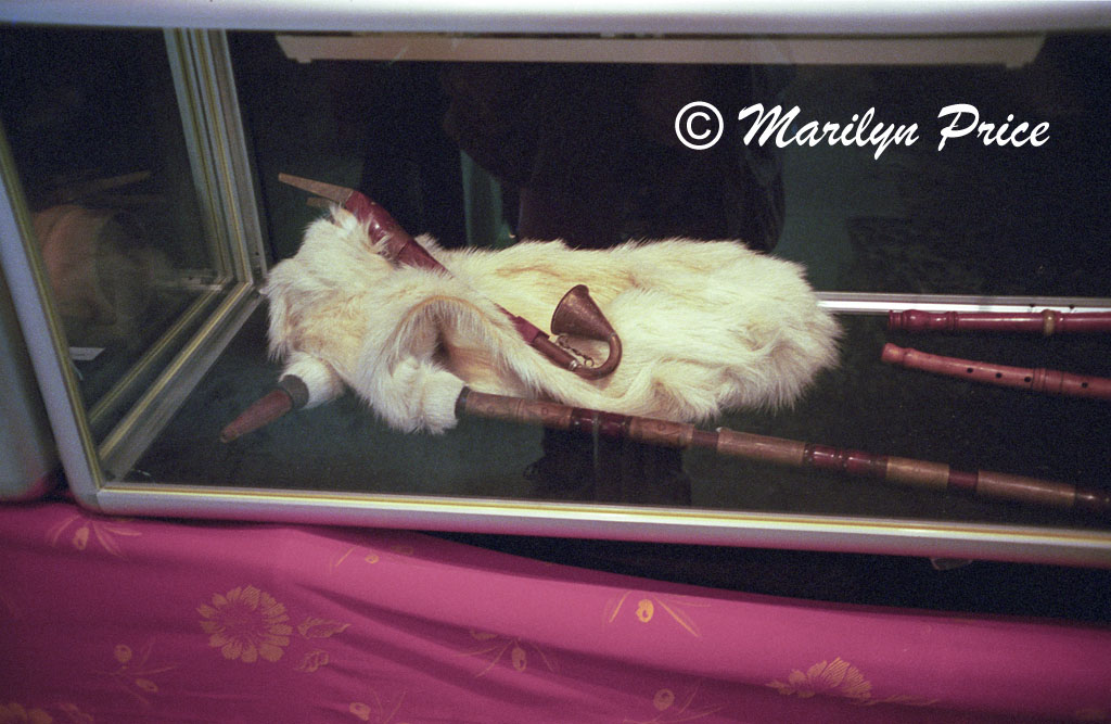 Antique bagpipe, Les Baux, France