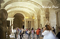 One of the many exhibition rooms of the Louvre, Paris, France