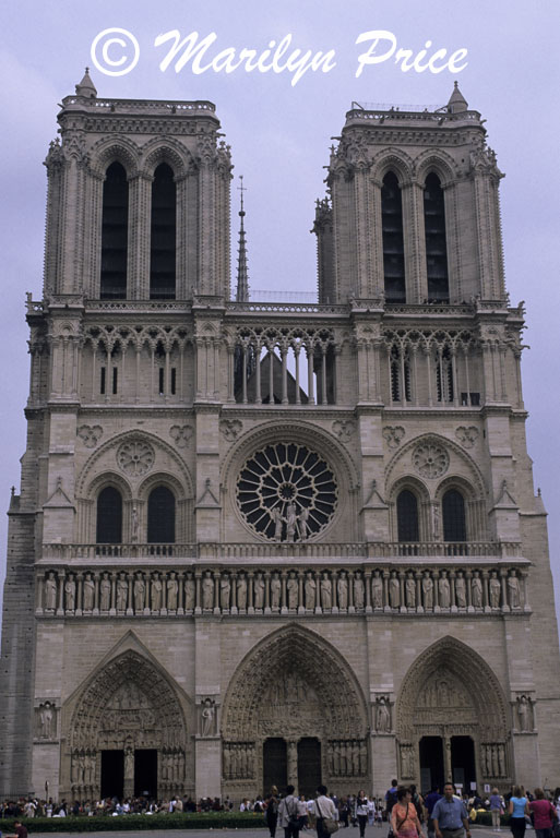 Main entrance, Cathedral of Notre Dame de Paris, Paris, France