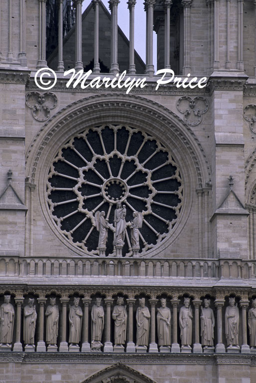 Rose Window, Cathedral of Notre Dame de Paris, Paris, France