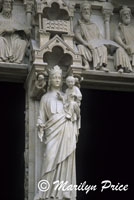 Madonna and child, Cathedral of Notre Dame de Paris, Paris, France