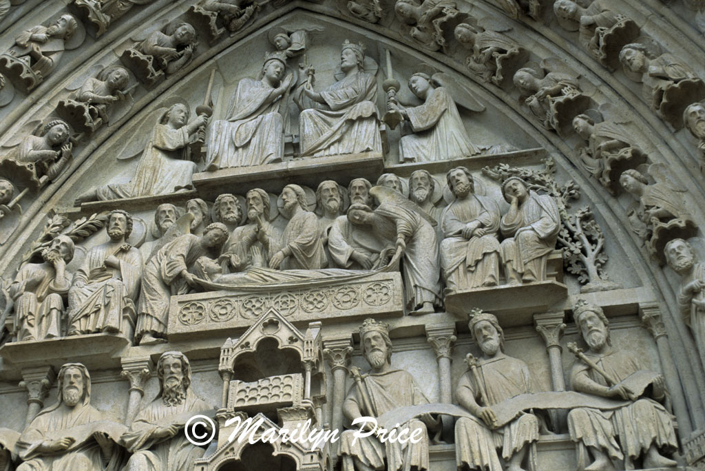 Detail, Cathedral of Notre Dame de Paris, Paris, France