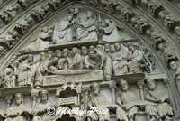 Detail, Cathedral of Notre Dame de Paris, Paris, France