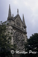 Side Rose Window, Cathedral of Notre Dame de Paris, Paris, France