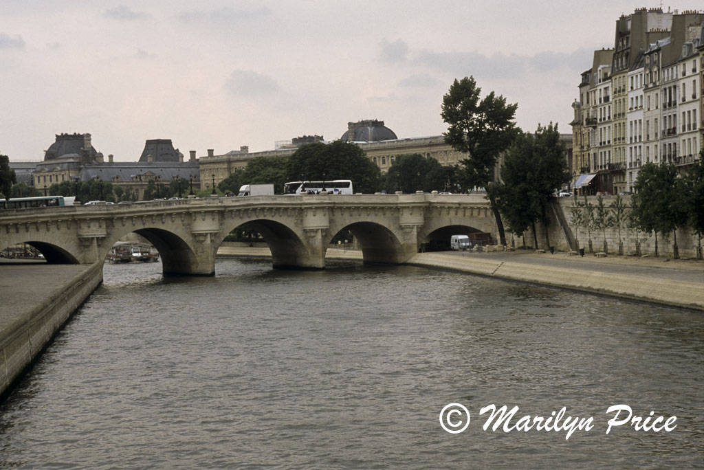 Pont Neuf crosses the River Seine, Paris, France