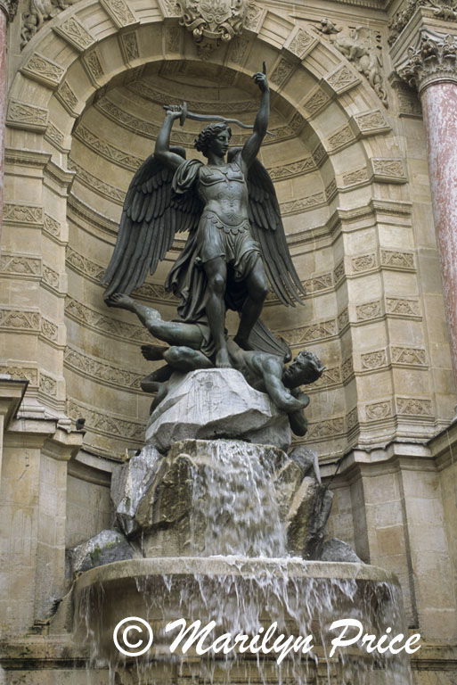Fountain at the Place St. Michel, Paris, France