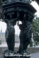 Public drinking fountain, Paris, France