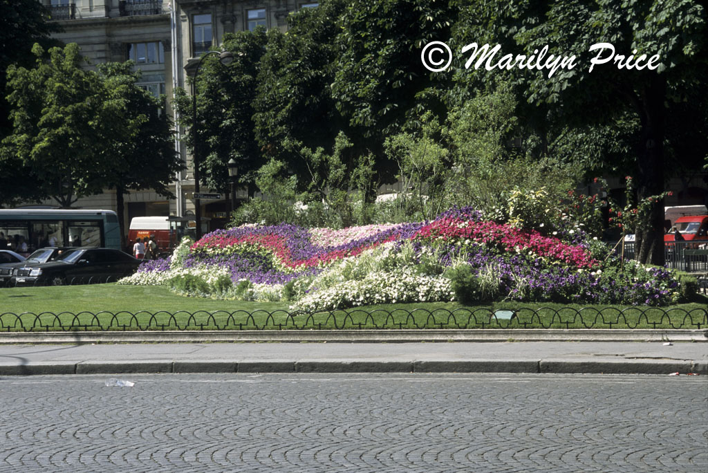 Garden on the Champs Elysee, Paris, France