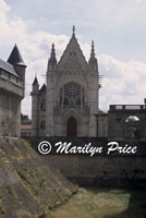 Chapel and moat at Chateau du Vincennes, Paris, France