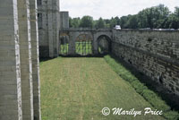 Moat at Chateau du Vincennes, Paris, France