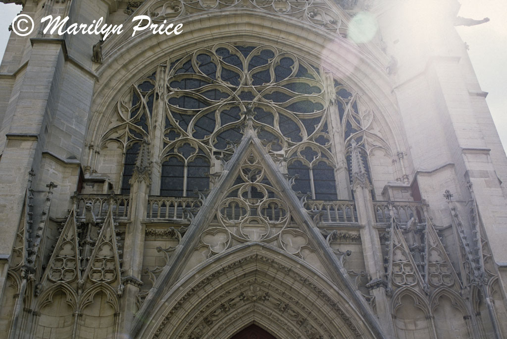 Rose window, Chapel at Chateau du Vincennes, Paris, France