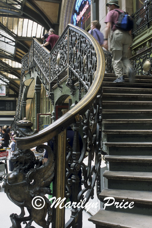 Staircase (and photographers), Gare du Lyon, Paris, France