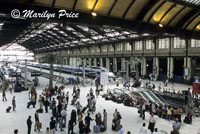 Train platforms, Gare du Lyon, Paris, France