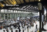 Train platforms, Gare du Lyon, Paris, France