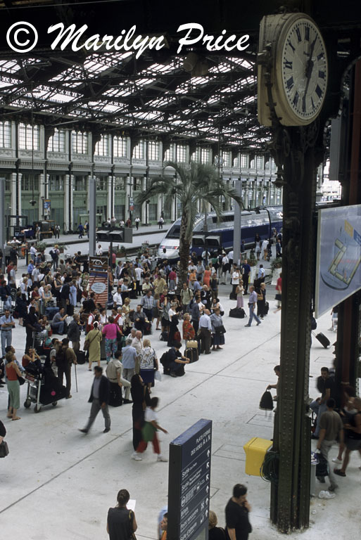 Train platforms, Gare du Lyon, Paris, France