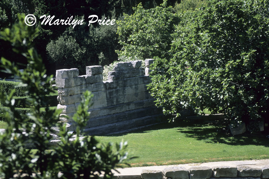 Ancient town wall, Jardin du Vestiges, Marseilles, France