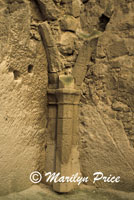 Arch support in the ruined castle at Les Baux, France