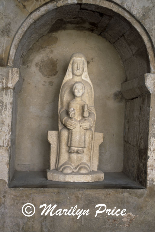 Madonna and child statue, Abbaye de Senanque, France