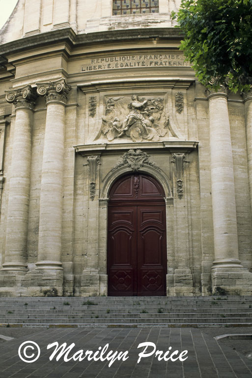 Church door, Beaucaire, France