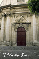 Church door, Beaucaire, France