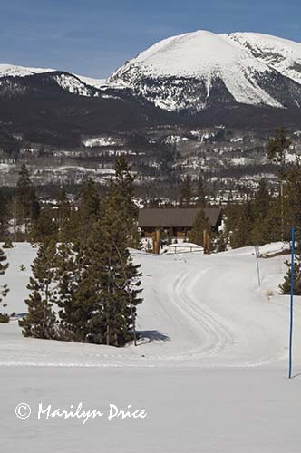Cross country ski trail, Frisco Nordic Center, Frisco, CO
