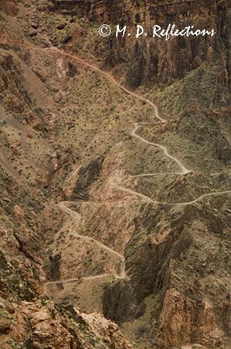 South Kaibab Trail from Clear Creek Trail, Grand Canyon National Park, AZ