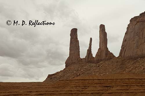 The Three Sisters, Monument Valley, AZ
